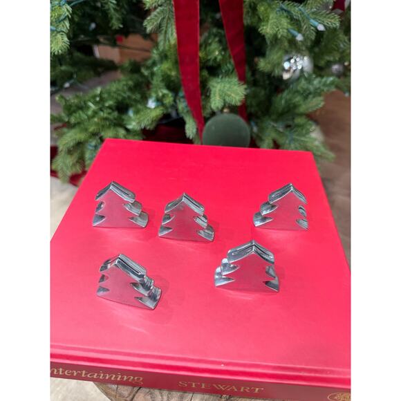 Silver Christmas Tree Place Card or Photo Holder | Set of 5 - Picture 3 of 6